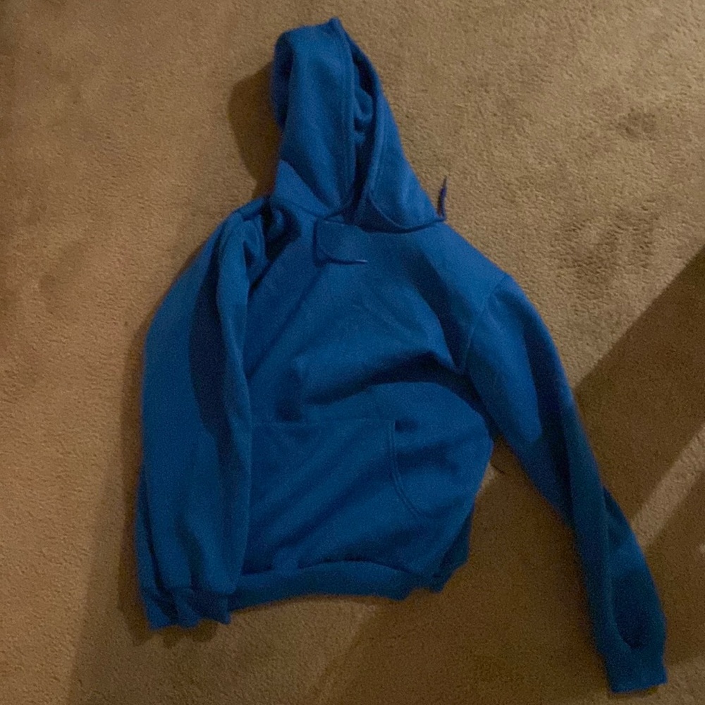 Blank blue hoodie
